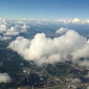 clouds in flight